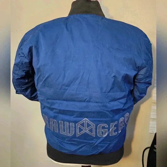 Raw Gear Bomber Jacket Blue men's small - Picture 7 of 11